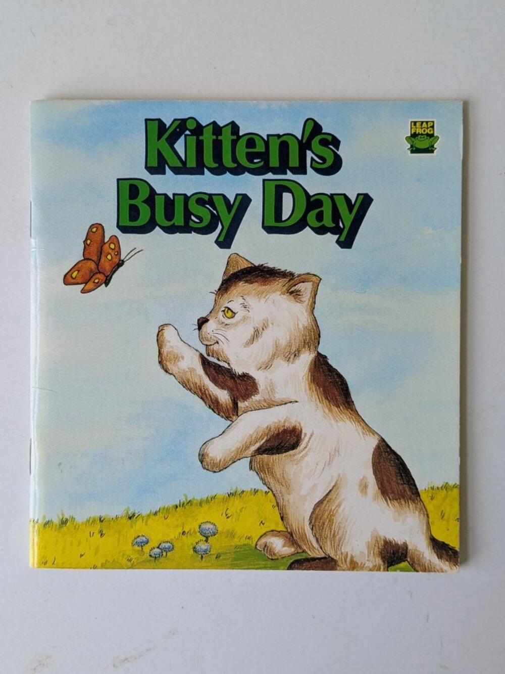 5/$15 Kids Book Kitten's Busy Day Leap Frog Early Reader 1990 Pre-K Reading PreK